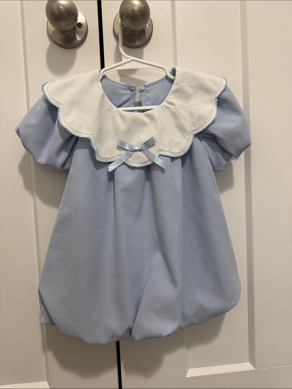 6-9m blue collared dress
